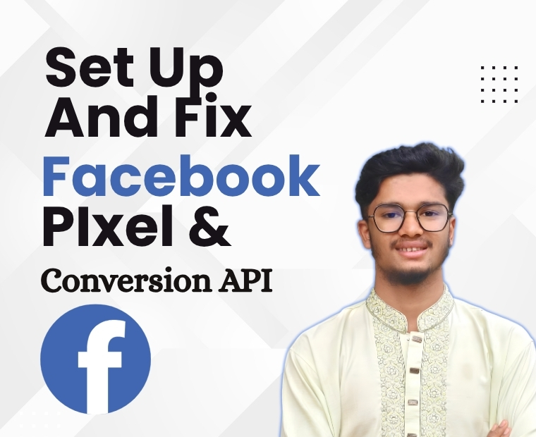 Professional expert offering Facebook Pixel and Conversion API setup and fixing services for online businesses